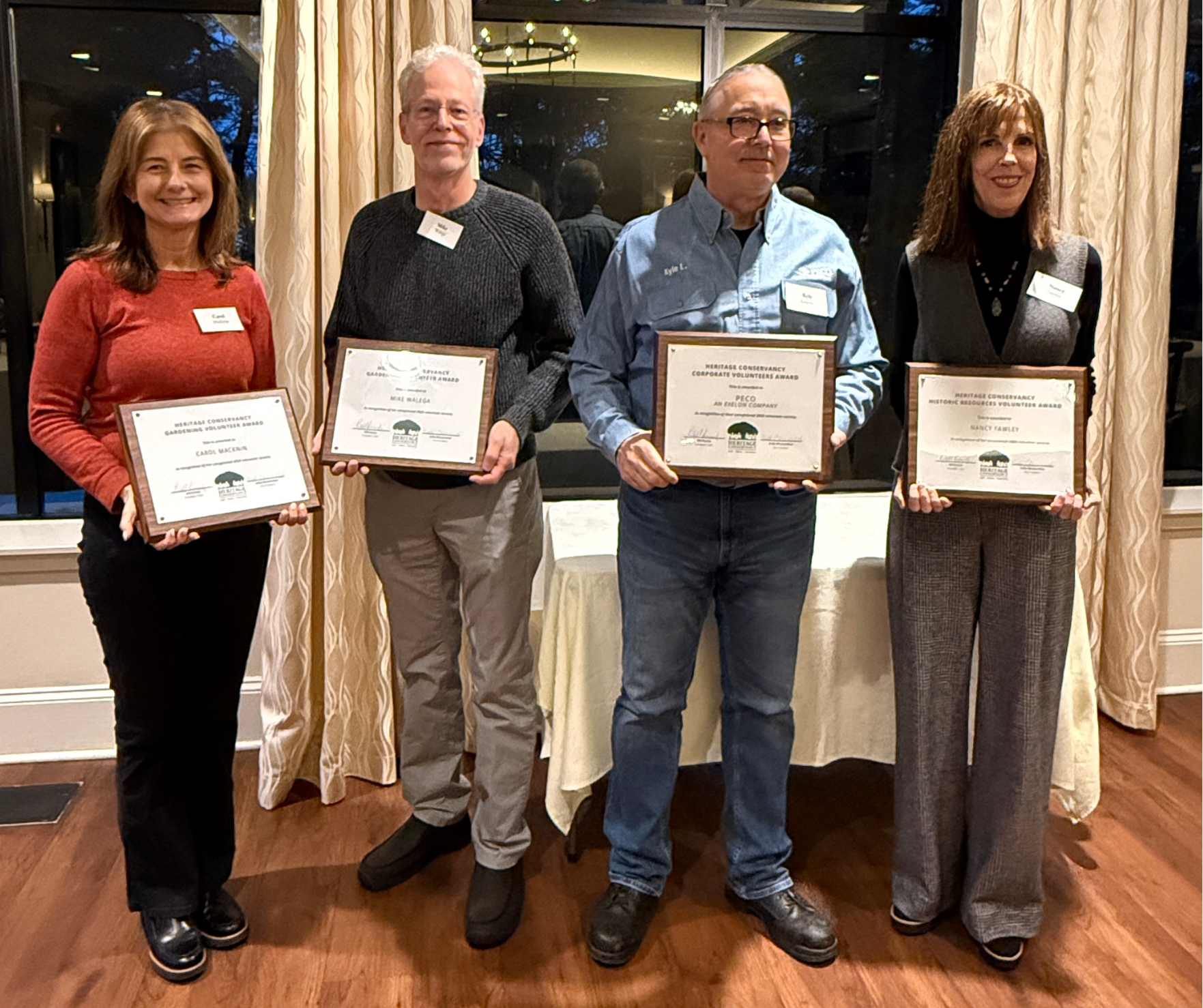 volunteer award recipients