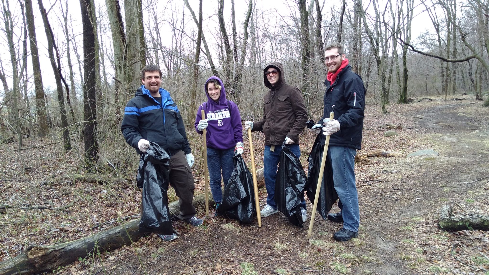 Earth Day Cleanup at Croydon Woods and Bristol Marsh Nature Preserves