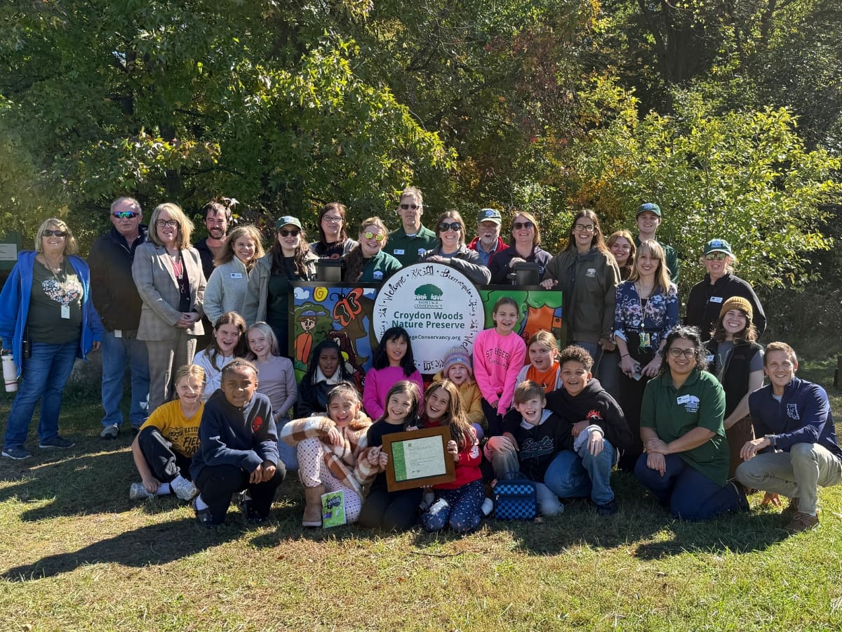 Heritage Conservancy Staff Showcase Croydon Woods' PA Great Preserve Award